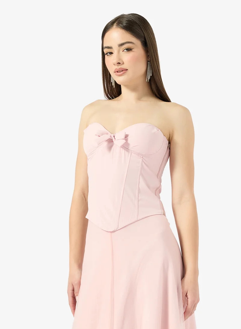 Ginger  Sweetheart Neckline Corset Bodice Tulle Dress for Women | Best Price UAE